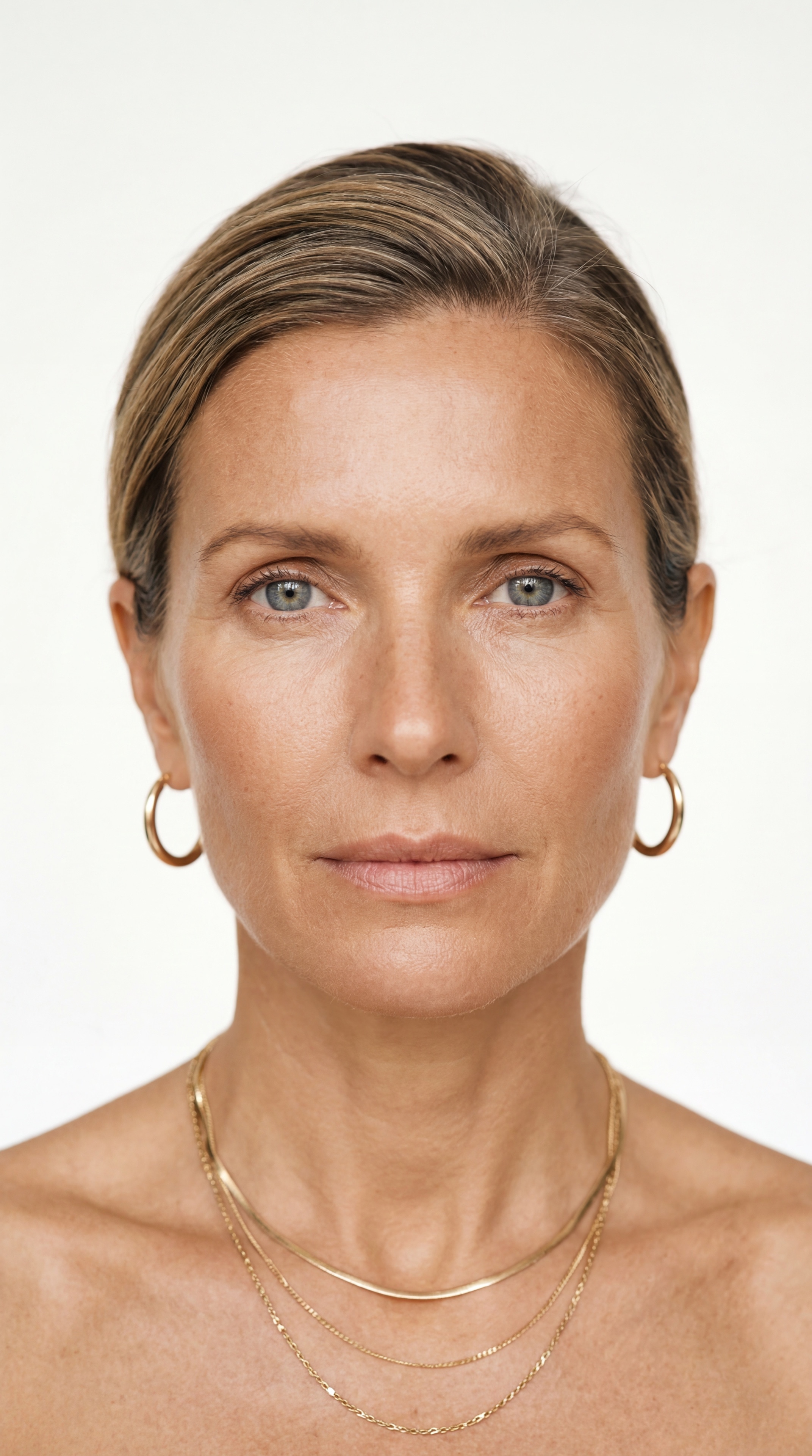 The created resident — neutral identity portrait